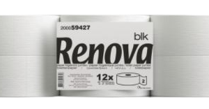 Pap Hig Jumbo RENOVA BLK 170m 2fl 12r Br EMB.
