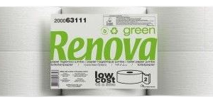 Pap Hig Jumbo Renovagreen 90m 2F 12rl Br EMB.