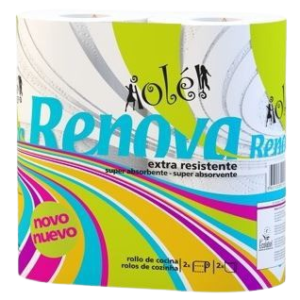 Rolos Cozinha RENOVA Olé! 2rlx24 Branco EMB.