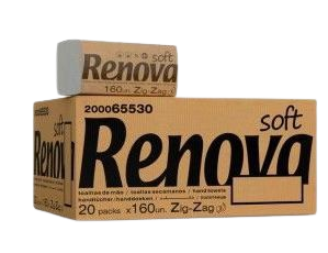 T Mão Folha RNV Soft Zig-Zag 160×20 CXA